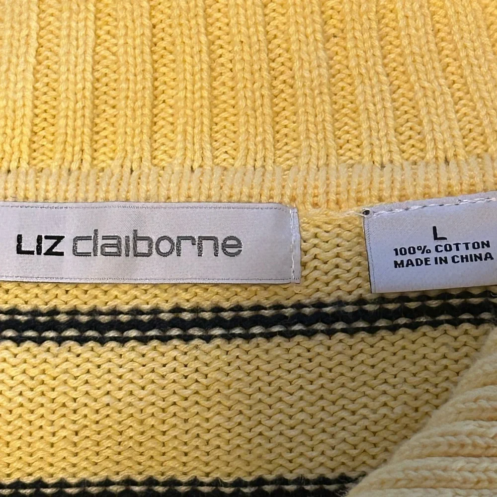 Liz Claiborne yellow navy